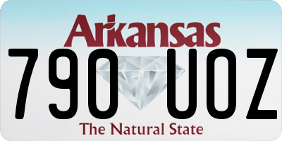 AR license plate 790UOZ