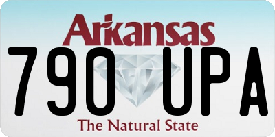 AR license plate 790UPA