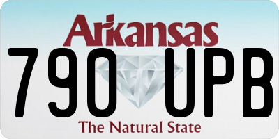 AR license plate 790UPB