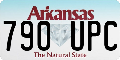 AR license plate 790UPC