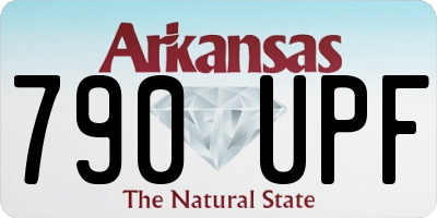 AR license plate 790UPF