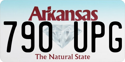 AR license plate 790UPG