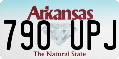 AR license plate 790UPJ