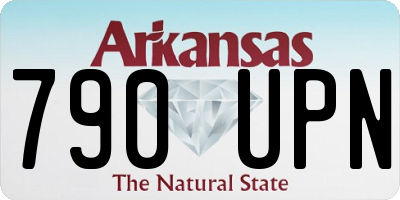 AR license plate 790UPN
