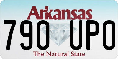 AR license plate 790UPO