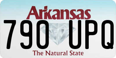 AR license plate 790UPQ