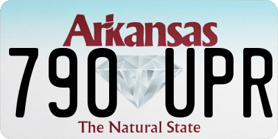AR license plate 790UPR