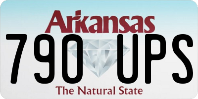 AR license plate 790UPS