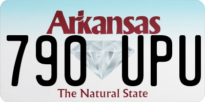 AR license plate 790UPU