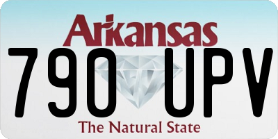 AR license plate 790UPV