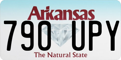 AR license plate 790UPY