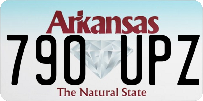 AR license plate 790UPZ