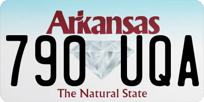 AR license plate 790UQA