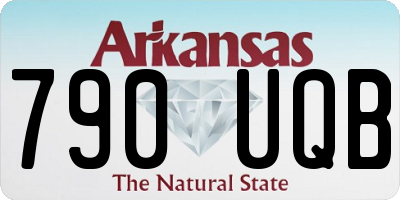 AR license plate 790UQB
