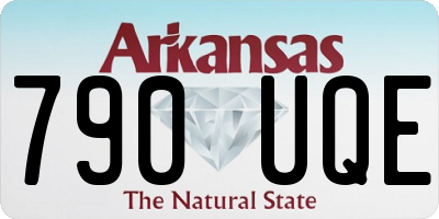 AR license plate 790UQE