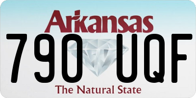 AR license plate 790UQF