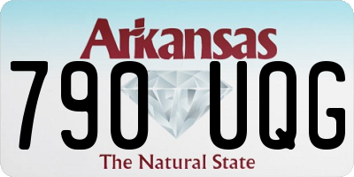 AR license plate 790UQG