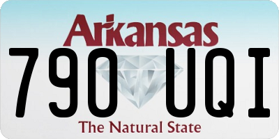 AR license plate 790UQI
