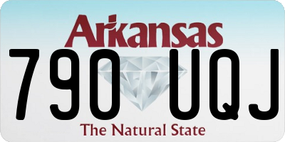 AR license plate 790UQJ