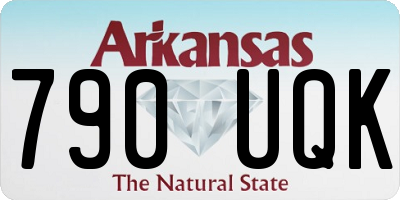 AR license plate 790UQK