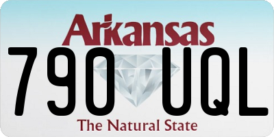 AR license plate 790UQL