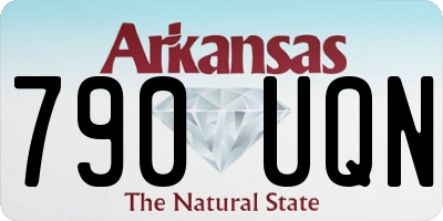 AR license plate 790UQN