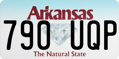 AR license plate 790UQP