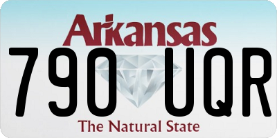 AR license plate 790UQR