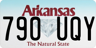 AR license plate 790UQY