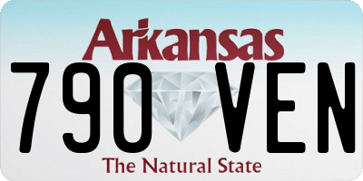 AR license plate 790VEN