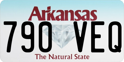 AR license plate 790VEQ