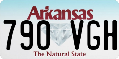 AR license plate 790VGH