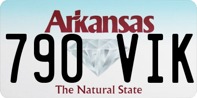 AR license plate 790VIK