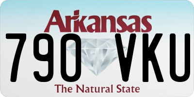 AR license plate 790VKU