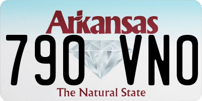 AR license plate 790VNO