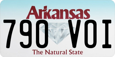 AR license plate 790VOI
