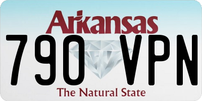 AR license plate 790VPN