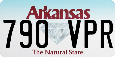 AR license plate 790VPR