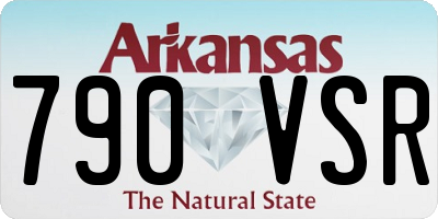 AR license plate 790VSR