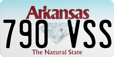 AR license plate 790VSS