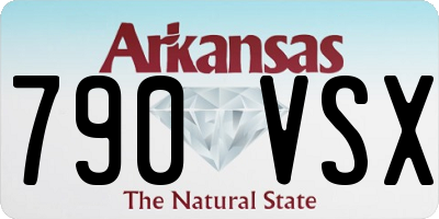 AR license plate 790VSX