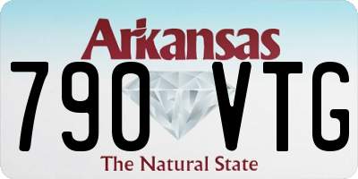 AR license plate 790VTG