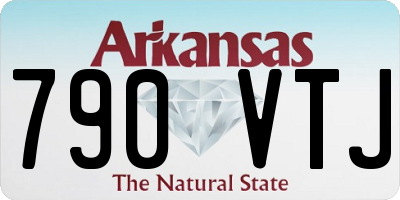 AR license plate 790VTJ