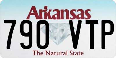 AR license plate 790VTP