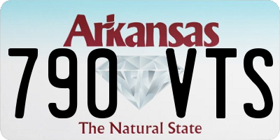 AR license plate 790VTS