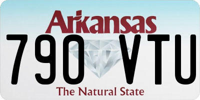 AR license plate 790VTU