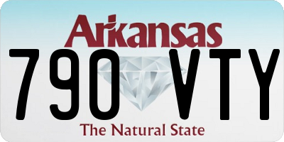AR license plate 790VTY