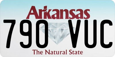 AR license plate 790VUC
