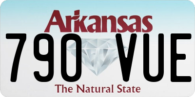 AR license plate 790VUE