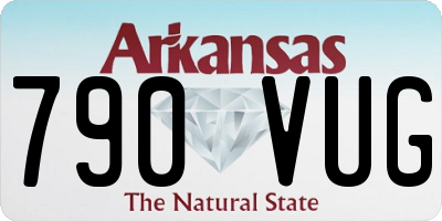 AR license plate 790VUG